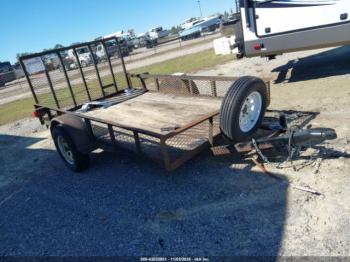  Salvage Bass Tracker Utility Trailer 6.6x