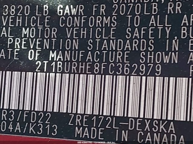 Toyota Corolla S Plus Image 16