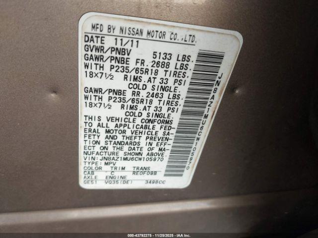 Nissan Murano Sv Image 11