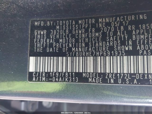 Toyota Corolla Le Image 7